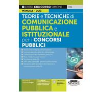 Libri Teorie E Tecniche Di Comunicazione Pubblica E Istituzionale Per I Concorsi