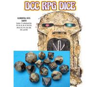 LIbri UK/US Dcc Rpg Dice Set Elemental Dice: Earth