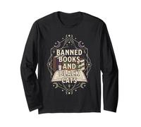 Libri vietati e Design per Halloween con Gatti Neri Maglia a Manica