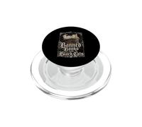 Libri vietati e design per Halloween con gatti neri PopSockets PopGrip per MagSafe