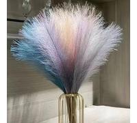 LIBRNTY 20PCS Fiori secchi pampas,piume decorative per vaso,mazzo fiori secchi,5 combinazioni di colori,Adatto per tavola di nozze, decorazione boho, soggiorno, camera da letto