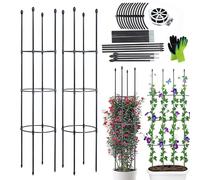 LIBRNTY 2pcsGarden Supporto Piante Rampicanti,Gabbie Pomodori e Supporti per Piante,Stabile struttura per arrampicata,adatta a tutti i tipi di piante rampicanti,ortaggi,Guardiano delle piante(145cm)