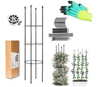 LIBRNTY Obelisco A Traliccio da Giardino,Garden Supporto Piante Rampicanti,Gabbie Pomodori e Supporti per Piante,Adatta a Tutti i Tipi di Piante rampicanti,ortaggi,Fiori,Guardiano delle Piante