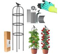 LIBRNTY Obelisco per rampicanti,Sostegni per rose,Garden Supporto Piante Rampicanti,il miglior design degli uccelli,Adatta a Tutti i Tipi di Piante rampicanti,Fiori,Guardiano delle Piante
