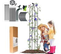 LIBRNTY Obelisco Supporti per pinate rampicanti, 2022 nuovisima testa fissa decorativa per uccelli,146cm Arco sostengo per Rose Fiori Giardino,Guardiano delle Piante