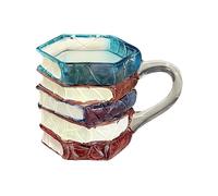 Libro 3D Bicchiere In Da 200ml Termoresistente | Mug Libro 3D Dipinta A Mano Con Manico Per Donne Amanti della Lettura Scrittrici Bibliotecarie Regalo Natale