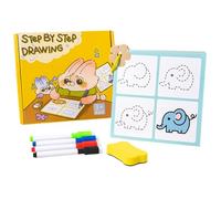 Libro a matita, per bambini dai 3 ai 5 anni, pratico libro di lavoro in età prescolare, semplice libro da disegno per bambini dai 3 ai 5 anni, esercizi innovativi con stickman