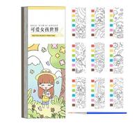 Libro ad acquerello per bambini, libro da colorare ad acqua: set di pittura per bambini spessi, pittura con libri d'acqua, artigianato, attività di viaggio per la cognizione e creatività del colore