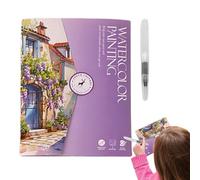 Libro ad per adulti, principianti, pittura creativa del quaderno e colorazione, comprende 12 colori per pennelli, ideali l'arte, artistico lo sviluppo rilassamento