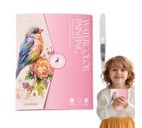 Libro ad per adulti, principianti, pittura creativa del quaderno e colorazione, comprende 12 colori per pennelli, ideali l'arte, artistico lo sviluppo rilassamento