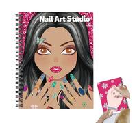 Libro Adesivi Ragazze | Libro da Colorare | Kit Giocattolo Per Decorazione Unghie Per Casa Scuola Asilo Camera Bambini Viaggio Asilo Adolescenti