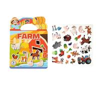 Libro Adesivi Silenzioso Decorazioni Estetiche Riutilizzabili | Album Di Attività Tranquilla Con Stickers per Ragazzi e Bambini 3 4 5 6 Anni a Casa in Camera da e in Viaggio
