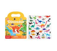 Libro adesivo riutilizzabile, attività di apprendimento portatile per bambini, libro di adesivi in pelle precoce riutilizzabile, per bambini, allenamento di coordinazione occhio-mano