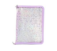 Libro adesivo trasparente - Ricaricabile A5 Sticker Collecting Off Pre-Sticker Book | Trasparente Cerniera Card Storage 0k - per Diario, Biglietti, Ricevute, Scuola, Ufficio, riunioni di lavoro