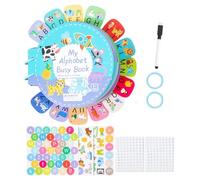 Libro alfabeto prescolare, libri di attività per bambini | Lettera del libro cognitivo,Giocattolo di sviluppo della prima infanzia, attività di scuola materna educativa per ragazzi e ragazze per