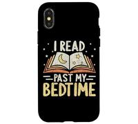 Libro aperto I Read Past My Bedtime Moon Stars Custodia per iPhone X/XS