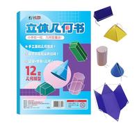 Libro Apprendimento Geometria 3D Con Filo Tirante - Libro Apprendimento Formule Volume - Gioco Interattivo Con Intreccio Di Fili Per Insegnare Calcoli A Bambini Principianti Attività Pratiche