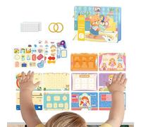 Libro Attività Per Bambini - Giocattoli Educativi Sensoriali - Libro Educativo Per Attività Tranquille,per Auto Viaggio Ristorante Passeggino Seggiolone Casa Scuole Asilo