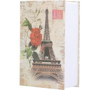 Libro Cassaforte Con Combinazione, 18 X 12 X 5,5 Cm Torre Di Parigi Libri Casset