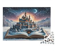 Libro castello sogni Rompicapo 1000 Pezzi In cartone Extra Spesso, Un Classico Puzzle A Pezzi Per Pace Interiore, Ideale Per Sfida Personale, Regalo Di Compleanno Originale 70x50cm/1000pcs