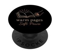 Libro Cat Lady Introvert Tranquillo Tempo Accogliente Lettore Morbido PopSockets PopGrip Adesivo