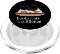 Libro Cat Lady Introvert Tranquillo Tempo Accogliente Lettore Morbido PopSockets PopGrip per MagSafe