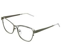 Libro Club Tardi Hesitation Lady Cateye.5-Rimless Lettura Occhiali Argento 54mm+