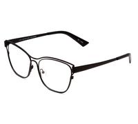Libro Club Tardi Hesitation Unisex Cateye Semi-Montatura Lettura Occhiali Nero