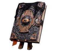 Libro con l'occhio del demone maledetto - Decorazione per atmosfera horror di Halloween, libro con magia oscura | Display gotico per creare scenari di casa infestata, libreria spaventosa