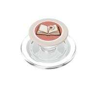 Libro con una margherita pressata per gli amanti dei libri, lettori Kindle PopSockets PopGrip per MagSafe