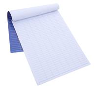 Libro Contabile Blu in Carta per Transazioni e Stock, Formato Tascabile | Piccole Imprese e Studenti, Analisi Semplice dei Dati, Uso a Scuola e Aula