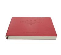Libro Contabile in Finta Pelle e Carta Rosso per Studenti | Quaderno Ragioneria Semplice e Stiloso, Facile da Riporre e Trasportare, per Insegnanti e Studio Quotidiano