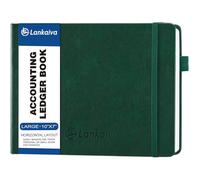 Libro contabile - Libro contabile per contabilità personale e piccole imprese, taccuino per spese, depositi e saldo, diario di registro B5 per elementi essenziali aziendali, verde