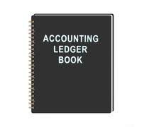 Libro contabile professionale, quaderno finanziario in carta per piccole imprese e gestione del budget personale (nero)