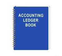 Libro contabile professionale, quaderno finanziario in carta per piccole imprese e gestione del budget personale (blu)