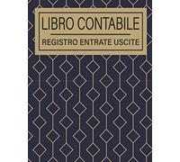 Libro Contabile Registro Entrate Uscite: 106 Pagine | Formato A4 |