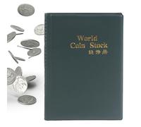 Libro da collezione di monete, 120 tasche, organizer per conservare oggetti, album da collezione, libro per storia, classe, scuola, progetto, museo, conservazione culturale, compleanno, Natale