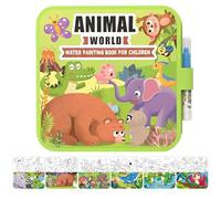 Libro Da Colorare Ad Acqua Per Bambini | Giocattoli Educativi Attività di Apprendimento,Libro Da Colorare Ad Acquerelli E Attività Di Pittura | Per Natale Compleanno Ragazzi Ragazze Scuola Classe Viag