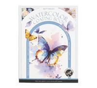 Libro da colorare ad acquerello per adulti set di libri di carta ad acquerello (farfalle)