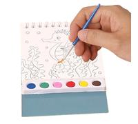 Libro da colorare ad acquerello, riutilizzabile, per attività di apprendimento prescolare, cartella di lavoro portatile per viaggi, casa, lezioni d'arte