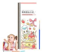 Libro da colorare ad , dipingi con libri sull'acqua per bambini Dipingi con | Libri sull'per bambini Pittura ad acqua Kit artistico per pittura a