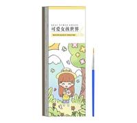 Libro da colorare ad , dipingi con libri sull'acqua per bambini - Libri sull'per bambini | e mestieri, dipingi con libri ad acqua, set di colori acqua su carta spessa per ragazzi e ragazze 3 anni i