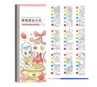 Libro da colorare ad , dipingi con libri sull'acqua per bambini,Libro per acquerelli per bambini - Set da pittura per in carta spessa, dipingi con libri ad acqua, e mestieri, giocattolo di att