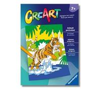 Ravensburger - CreArt: Libro da Colorare, Animali pericolosi, Bambini 7 anni, dipingere con i numeri, giochi educativi e di viaggio