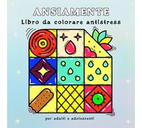 Libro da colorare antistress per adulti e adolescenti: Disegni facili per amanti mandala e forme geometriche. Album anti ansia