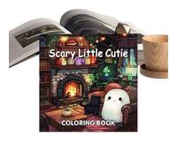 Libro da colorare con fantasmi, per Halloween, con personaggi incantevoli, attività rilassanti per bambini, ragazzi, ragazze, compleanno, viaggi, scuola, famiglia