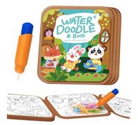 Libro da Colorare con Marcatori a Base di Acqua,Attrezzature per Doodle Riutilizzabili - Quaderno per Pratica con Acqua - Per Bambini Ragazzi Scuola Casa E Viaggi
