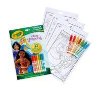 Libro da colorare con principesse e pennarelli ad acquarello, attività artistiche e artigianali, con 32 pagine da colorare e 7 minipennarelli, ottimo regalo per Natale e vacanze Divertimento senza spo