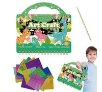 Libro Da Colorare Di Dinosauri Per Bambini,Set Creativo Educativo,Album Interattivo Per Bambini - Per Feste Compleanno Viaggi Auto Scuola Casa Attività Didattiche Per Ragazzi e Ragazze in Età Prescola