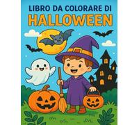 Libro da colorare di Halloween: Immagini carine e paurose da colorare - Per bambini dai 3 ai 5 anni